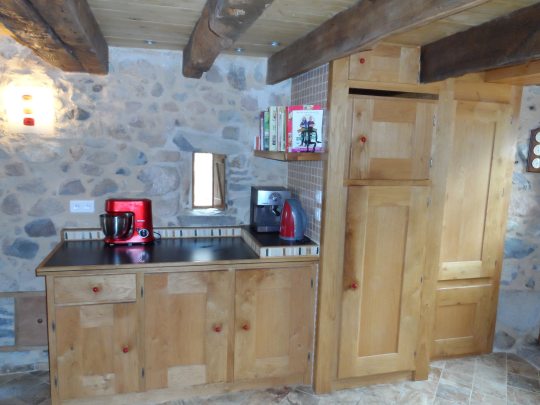 Kitchen in converted French barn